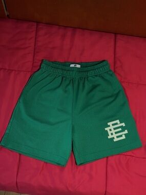 Green & Cream Eric Emanuel Shorts